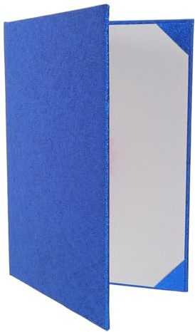 GALPADA Cartella Portadocumenti A4 Blu Spessa per Certificati Copertina Bifacciale per Diploma e Laurea Porta Certificati Professionale per Ufficio e Scuola Protezione Resistente e