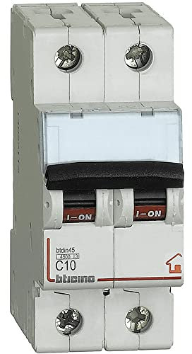 Bticino Interruttore magnetotermico 2P 10A FC820C10 4500 Btdin45