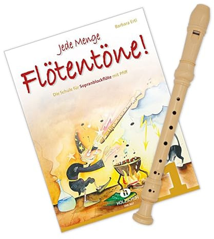 Tuyama TFS-18D - Flauta de bloque (sistema alemán) + libro de partituras, cantidad de tonos soldados, banda 1, juego de inicio: el paquete probado para principiantes ISBN 9783940069757 VHR 3617-CD