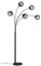 Trio Leuchten Stehleuchte Balini 408500542, Metall Anthrazit, Glas rauchfarbig, exkl. 5x E14