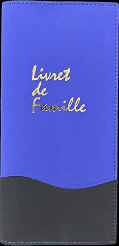 Etuis Livret de Famille Nubuck Bi-matières (Outremer/Marine)