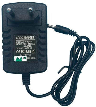 Lelukee Universal Netzteil 5V DC 1A,AC 100-240V Netzteil Adapter 50/60HZ 5W 1000mA Max für kleine elektronische Geräte, für WLAN-Router,für TV Set Box, für Hub,für LED-Streifen, für Mediaplayer