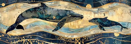 Dipingere con i numeri Balena Dipingere con i Numeri per Adulti Cielo stellato, Quadro da Dipingere con Numeri Kit con Pennelli e Colori Acrilici Fai da Te Donne Hobby Creativi Regalo 80x240cm-495
