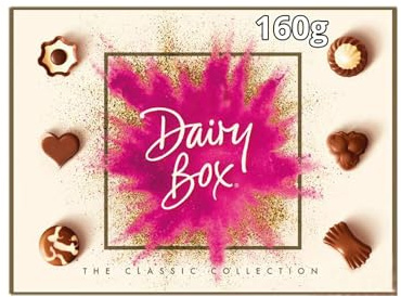 Dairy Box Milk Chocolate Selection - 160g | Irresistible Assortment of Fine Milk Chocolates | Perfect for Chocolate Lovers