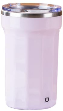 QUXVUIS Tasse de mélange automatique pratique à un bouton, tasse auto-remuante avec couvercle, à café essentielle pour les amateurs de café, violet