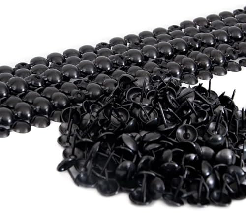 10 bandes de clous tapissier + 180 clous - Lentille Fer - Anthracite - Ø11mm - Clous tapissier en bande