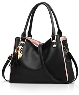 NICOLE&DORIS Hobos and Shoulder Bags for Women Fashion Handbags Large Tote Bag Ladies Shoulder Bag Black