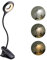 Akynite 3W Leselampe am Bett Aufladbar Klemmbar, Typ-C Ladung, 5 Farbwechsel & 5 Helligkeit, Bettlampe mit akku, 28 LED Klemmlampe Touch Dimmbar, für Nachttischlampe Stilllampe, Schwarz