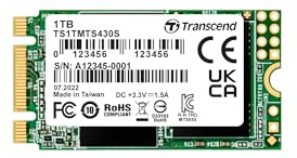 Transcend 1To M.2 2242 SSD SATA3 B+M Key
