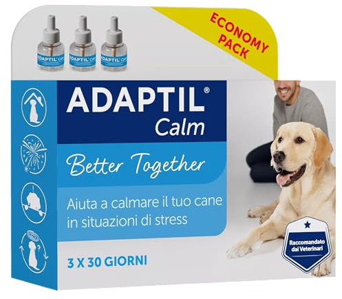 ADAPTIL Calm Sparpack mit 3 Nachfüllpackungen für 90 Tage – Anti-Stress für Hunde