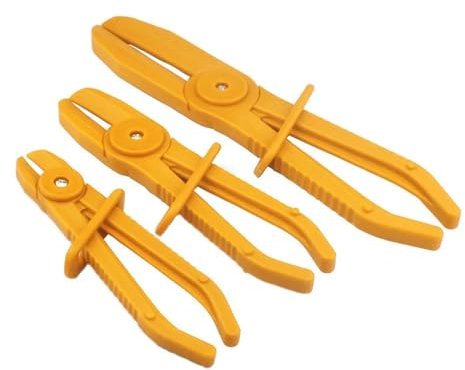 Alicates Abrazaderas Coche, Alicates para Abrazaderas de Manguera, Alicates de Abrazadera, Mordazas para Tuberías, Pinzas Para Tubos, Para Mangueras Flexibles, Mangueras de Combustible, 3 Tamaños