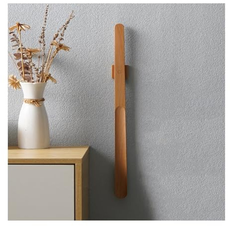 Skohorn 55CM Trä Långt Handtag Magnetisk Skohorn Lång Sko Sked Horn for skor Bär Sko Enklare stöd Skohorn (Color : B)