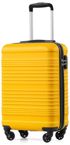 COOLIFE Cabin Suitcase 55x35x20cm Ryanair Cabin Bag ABS+PC Hard Shell TSA | Lock Lightweight 4 Spinner Wheels Carry On Hand Luggage – Suitable for EasyJet, Paid Hand Luggage & Major Airlines Carry-Ons
