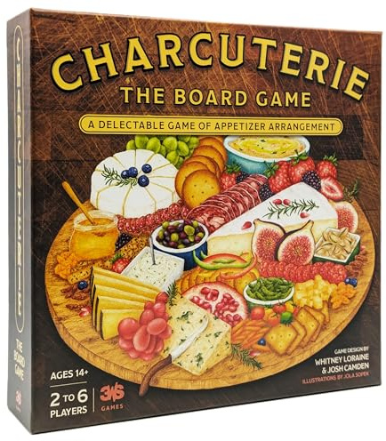 Charcuterie Board Game by 3WS - Deliciously Themed Strategy Game for 2-6 Players, Ages 14+ - Perfect Food Lover's Game & Board Game Gift Idea for Family Night & Dinner Parties