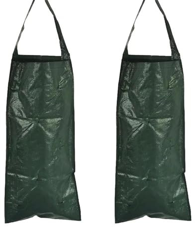txuzong Saco para Plantas 3 Piezas - Bolsas de Cultivo Colgantes Verticales Transpirables, 10 Orificios para Fresas, Tomates, Hortalizas y Flores - Jardinería en Espacios Pequeños (Verde Oscuro)