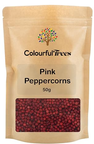 Pink Peppercorns 50g by Colourful Trees