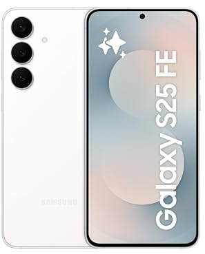 Samsung Galaxy S25 FE 256GB AI Smartphone ohne Vertrag, AI Handy mit Android 15, 8 GB RAM, 256 GB Speicher ohne Simlock (Weiß, 256, GB)