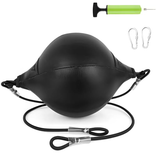 Balle de réflexe de Boxe avec Bandeau, Balle de Frappe Rapide avec Cordon élastique réglable, Set à Frapper Double extrémité, équipement d’entraînement de Boxe pour Adultes et Enfants