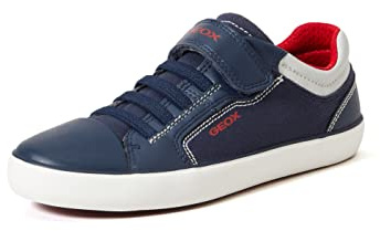 Geox J Gisli Boy A, Zapatillas Niños, Multicolor Navy Red 735, 36 EU