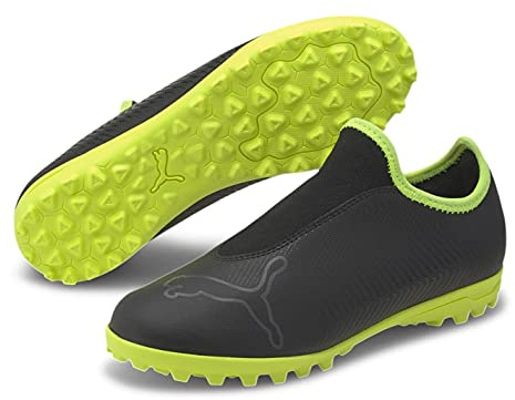 Puma Childrens Finesse Astro Turf Football Boots Black/FluYellow 1 UK