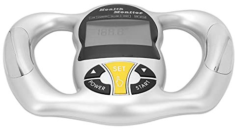 QIRG Fettabbaumonitor, Handgerät Zur Messung des BMI-Massenindex-Körperfett-Analysators Basalmetabolismus Gewichtsverlust Fitness-Monitoring-Prozent-Körperfett-Messgerät mit Datenspeicherfunktion