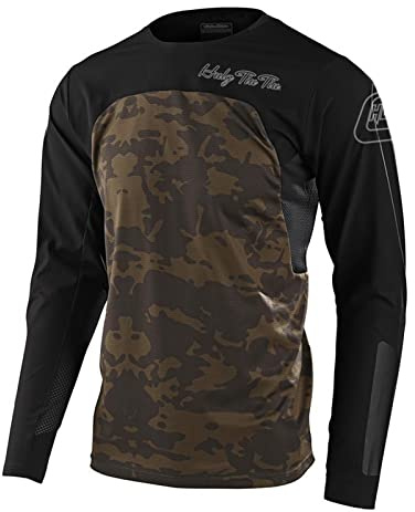 Maillot De Cyclisme Hommes Manches Longues VTT Jersey Maillot De Vélo Vetement Respirant Séchage Cyclisme Tee Shirt Montagne Cycliste Vélo De Vetement Costume Fitness Hauts