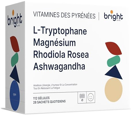 Tryptofan, Magnesium, Rhodiola Rosea, Ashwagandha - SmartAbsorb™ | för sömn, nervsystem och energi | 28 dagliga påsar