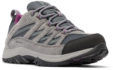 Columbia Womens Crestwood Waterproof, Graphite/Wild Iris, 8.5 Wide