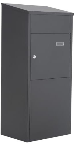 INMOZATA Extra Large Parcel Box Outdoor Wall Mountable Weatherproof Smart Parcel Drop Box for Secure Multiple Large Delivery Packets & Mails Receiving