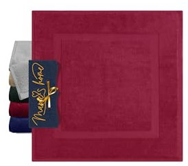 Marie´s Home Duschvorleger für kleine Bäder, Sport und Freizeit 1612.2351, 50 x 50 cm, Bordeaux