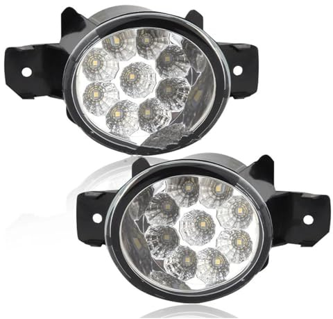 SPUFKGE fari fendinebbia Luci Fendinebbia Per Nissan Per Qashqai J10 2007-2013 LED Per + 2 2007-2012 Fari Alogeni(LED Fog A)