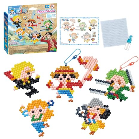 Aquabeads - Le kit Porte-clés One Piece - Kit de Loisirs créatifs - Activité Manuelle Enfants en Toute autonomie - Coffret de Perles Qui collent avec de l'eau - Jouet Enfant 4 Ans et + - 35178