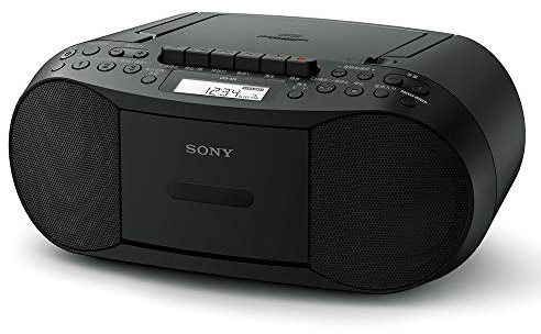 Sony CD Cassette Radio CFD-S70 B (Renewed)