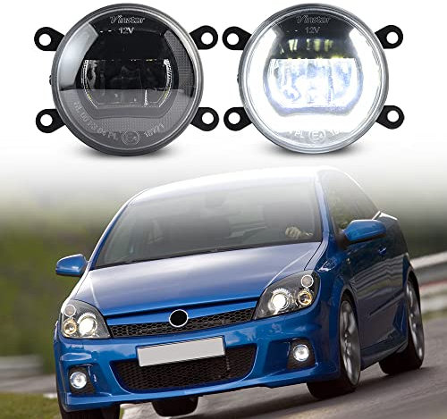 LED Tagfahrlicht Nebelscheinwerfer Ersatz für Vauxhall O-pel Astra H OPC GTC Astra G Vectra C OPC Tigra Twintop 6000K Kaltweiß Frontscheinwerfer DRL Lichtbaugruppe