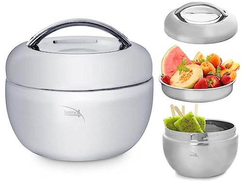 orion group Ciotola termica in acciaio inox, 800 ml