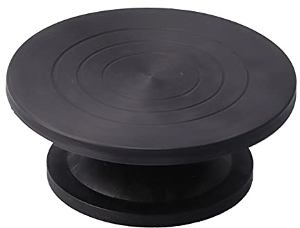 Buachois Ruota Girevole per Decorazione Torte e Ceramica 25 cm Professionale per Pasticceria e Modellazione Argilla Tornio Manuale per Artisti e Hobby