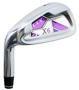 Linkshänder-Golfschläger Nr. 7, Golfschläger-Putter, Damen und Herren, Golf-Anfänger, zum Üben, Kohlenstoffstahlschaft, Golfstange, Golfsport
