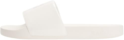 Tommy Jeans Damen Flag Pool Patent En0En02901 Slides, White (Ivory), 37 EU