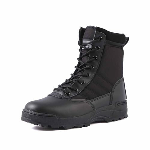 Stivali da Lavoro da Trekking Impermeabili da Uomo, Stivali da Trekking Tattici da Uomo, Stivali da Lavoro Impermeabili, Stivali Militari da Lavoro Leggeri, Stivali da Pattuglia della Polizia Traspira