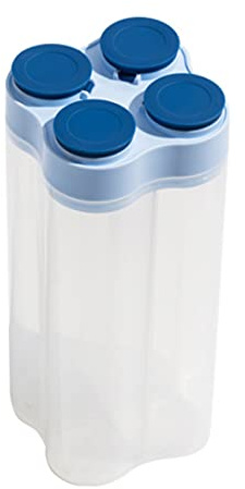 ZHZXBDGQ Storage Jar Made of Plastic, Bulk Can, Muesli Cans, 2.5L, Muesli Dispenser, Food Storage Containers, Storage Container .-B