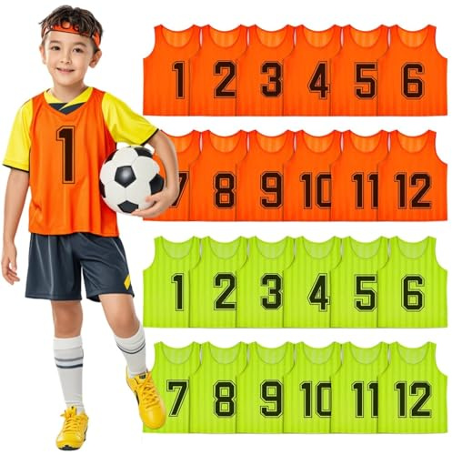 ASMIZ 24 Stück Nummerierte Fußball-Pennies für Kinder