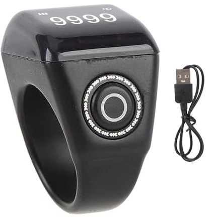 Digital Finger Räknare Tally Clicker Laddningsbar IP67 Regntät Elektronisk Räknare för Sport Fitness Träning Plast 22mm