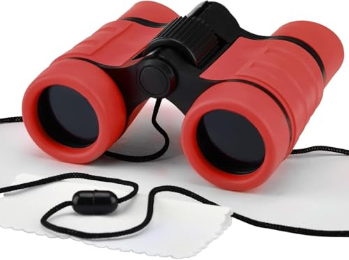 Prismáticos para Niños, Binoculares para Niños, Binoculares Niños Juguete para Niños y Niñas de 3 a 12 Años, Prismáticos Niños para Deportes y Juegos al Aire Libre, Observación de Aves, Viajes (C)