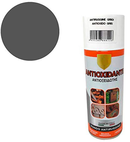 H HANSEL HOME Pintura Spray Antioxidante Gris Oscuro 400 Ml