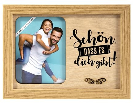 power gift SCHÖN, DASS ES DICH GIBT - Bilderrahmen. Fotorahmen stehend und hängend. Fotomotiv. Fotografie. Portraitrahmen. Geschenk für jeden Anlass.