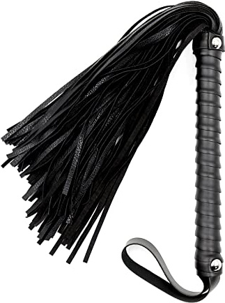 Horse Whip Flogger for Couples Black Riding Flogger for Horse Equestrian Paddle Horse Whip 23 inch