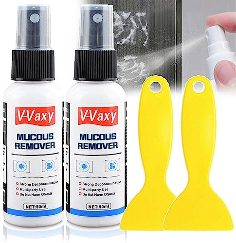 2 Piezas Removedor de Pegamento Adhesivo Multifuncional, Removedor de Mucosidad V-Vaxy de 50ml, Eliminación de Pegamento Más Fuerte Japonés para Automóvil/Vidrio