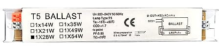 Ballast Électronique Quicktronic À Démarrage Haute Efficacité 220-240V Ballast Électronique T5 À Large Tension Ballast À Lampe Fluorescente À Fonctionnement Simple