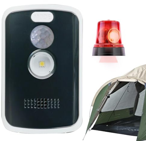 Portable Motion Sensor Alarm - Room Bed Alarms, Mailbox Alert Device | Wireless Multii Mode Camping Perimeter Alarm, SOS Flash Mode Motion Sensor Door Chime Alarm for Outdoor Camping Night