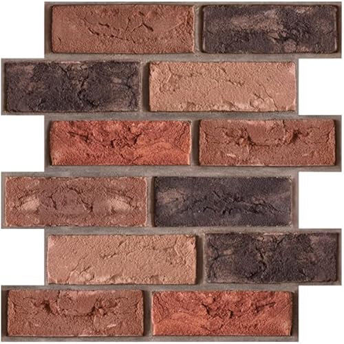 10 papeles pintados de ladrillo de espuma 3D, panel de pared de piedra para despegar y pegar, papel tapiz autoadhesivo de PVC para sala de estar, dormitorio, cocina, decoración de pared, 30 x 30 cm
